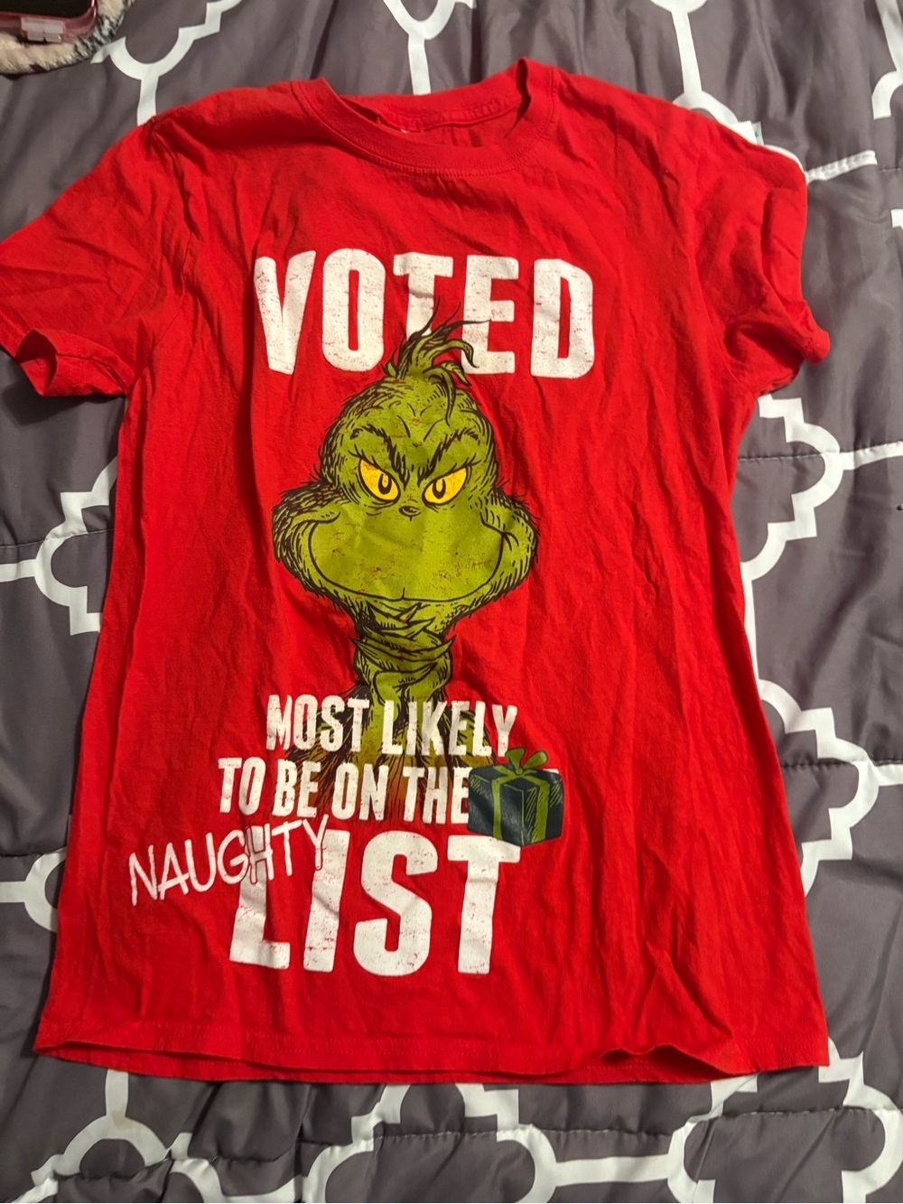 Red Grinch Graphic Short Sleeve Tee